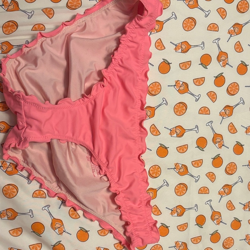 Victoria's Secret Pink Ruffle Bikini Bottom